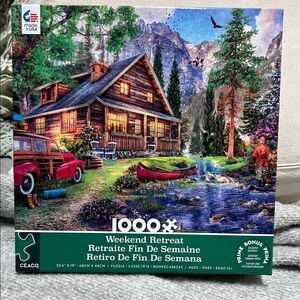 Ceaco Weekend Retreat The Yellowston Cabin 1000 Piece puzzle